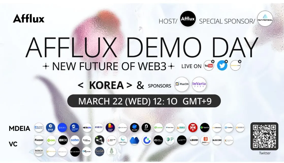AFFLUX 孵化器携手 MAP Protocol 举办韩国 Demo Day，以加速推进亚太业务