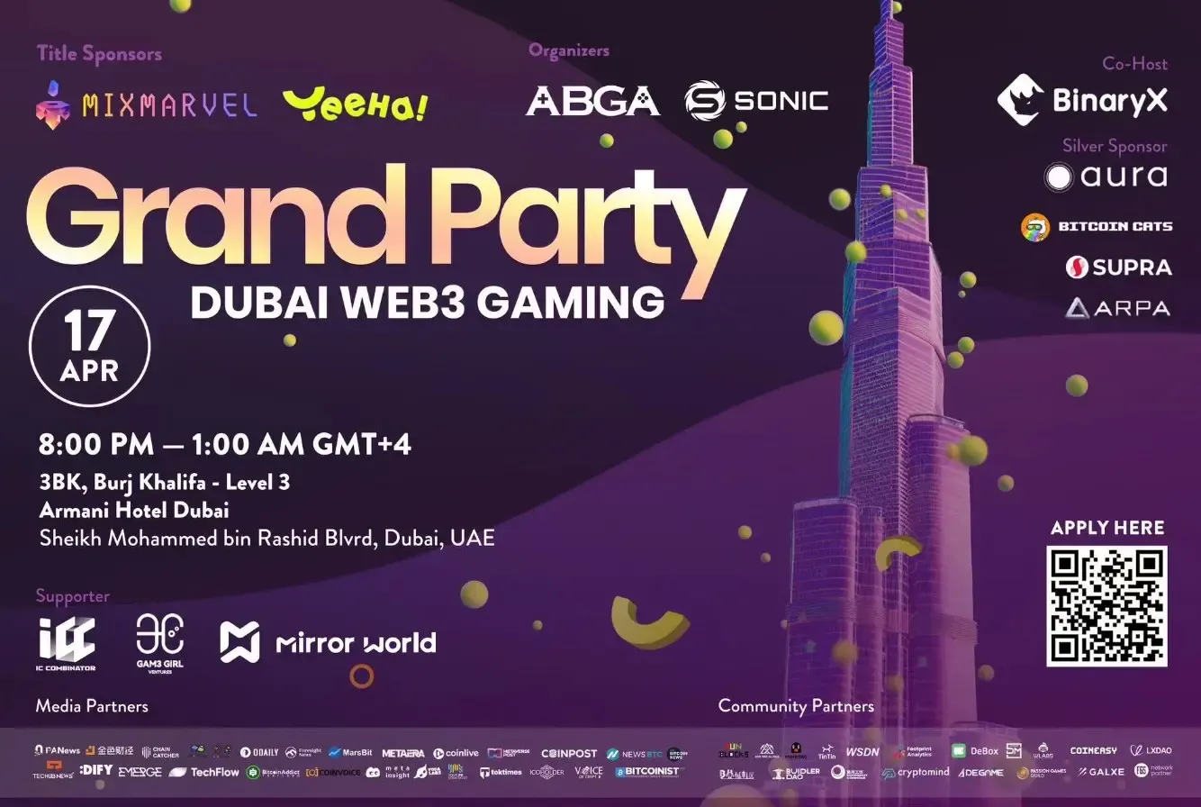 Token2049 前奏曲——Dubai Web3 Gaming Grand Party 圆满落幕
