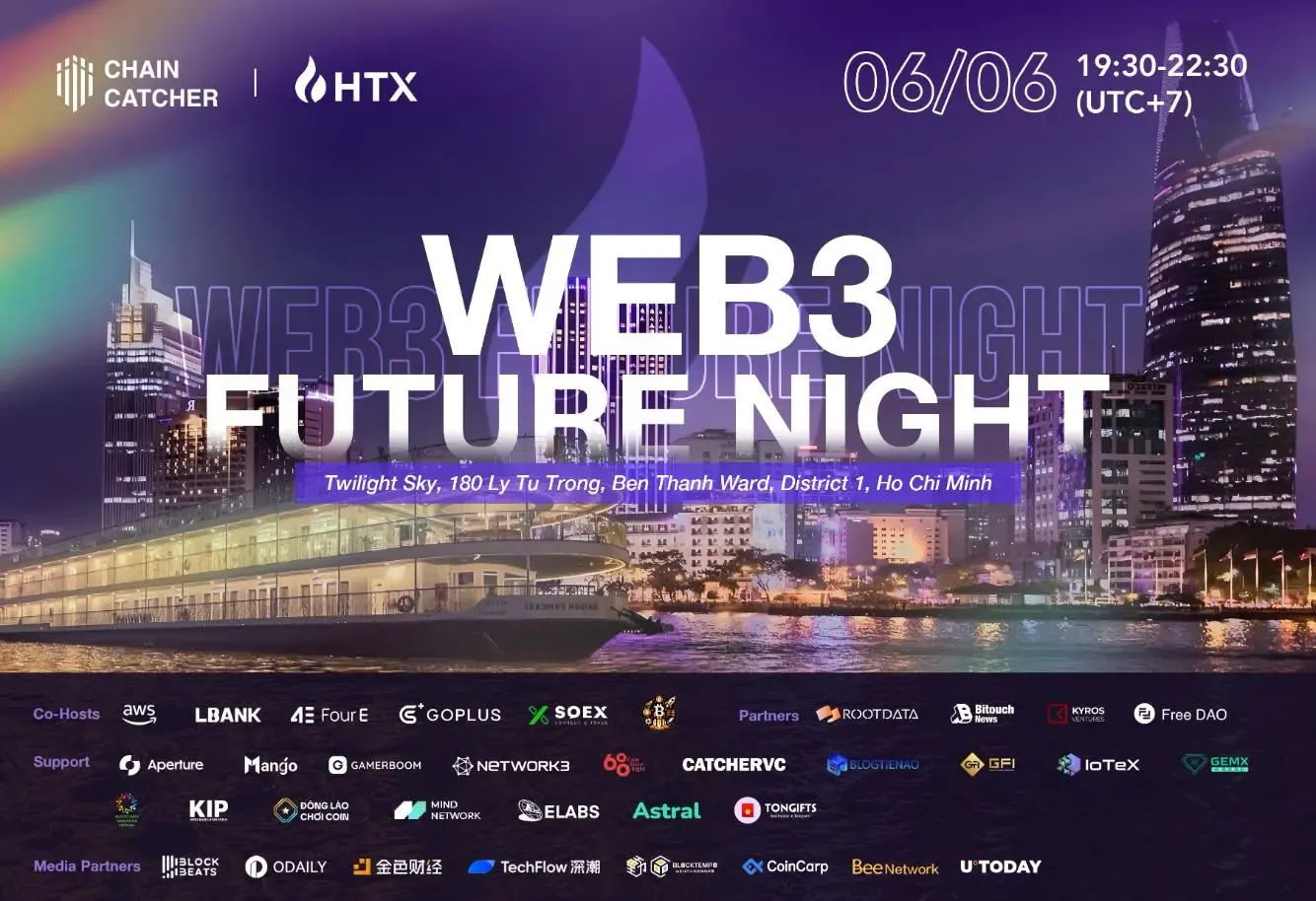 ChainCatcher 联合 HTX 共同举办「Web3 未来之夜」，Web3 精英齐聚越南聚焦加密新趋势
