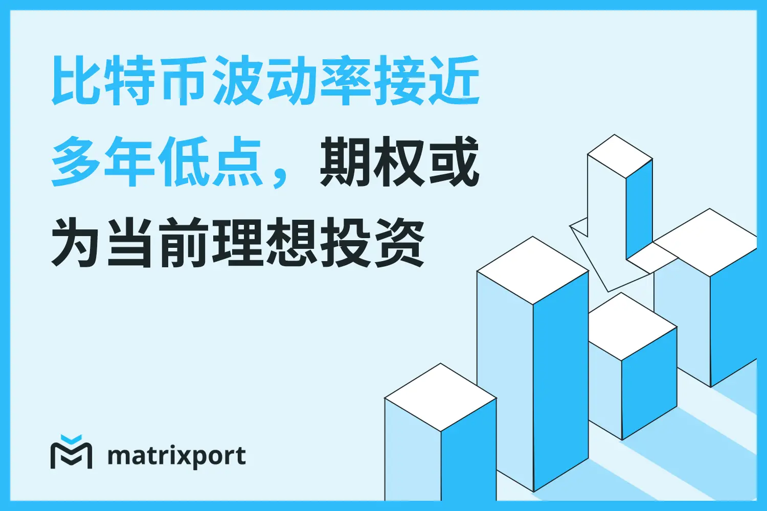 Matrixport Research: BTC volatility is approaching multi-year lows, options may be the ideal investment method currently