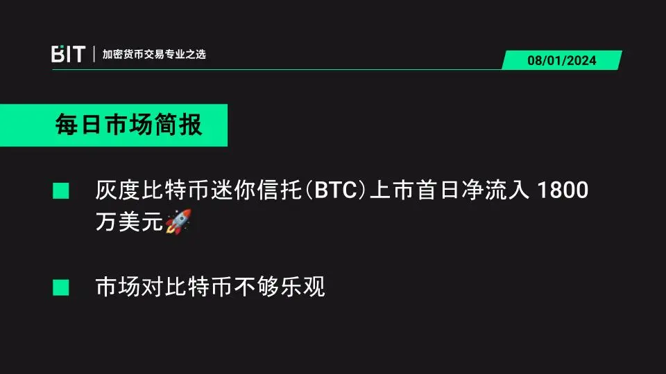 BIT 毎日マーケットレポート 08/01 - クジラが次のアルトコインの上昇に備えている