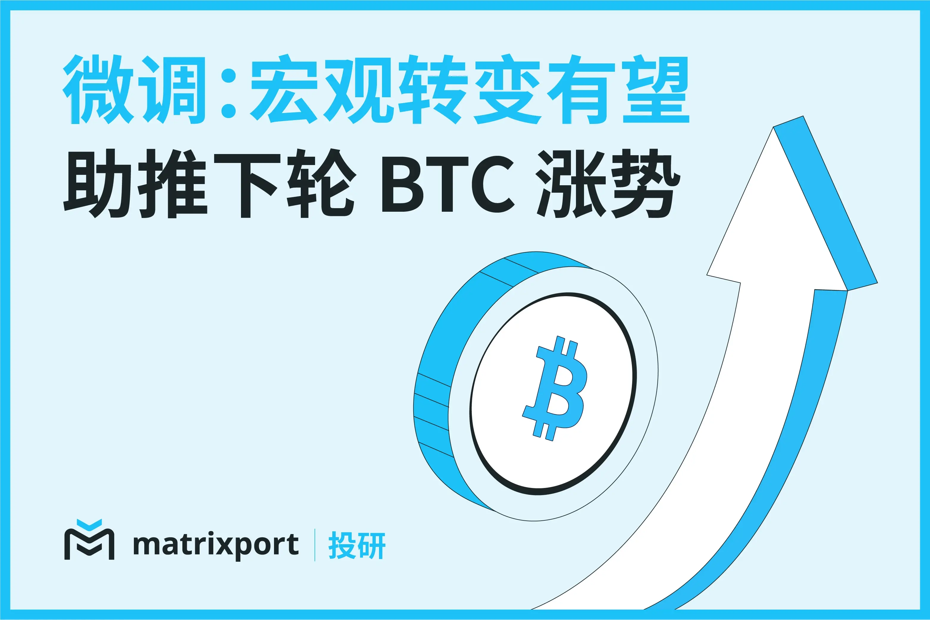 Matrixport 投研：宏觀轉變有望助推下輪 BTC 漲勢