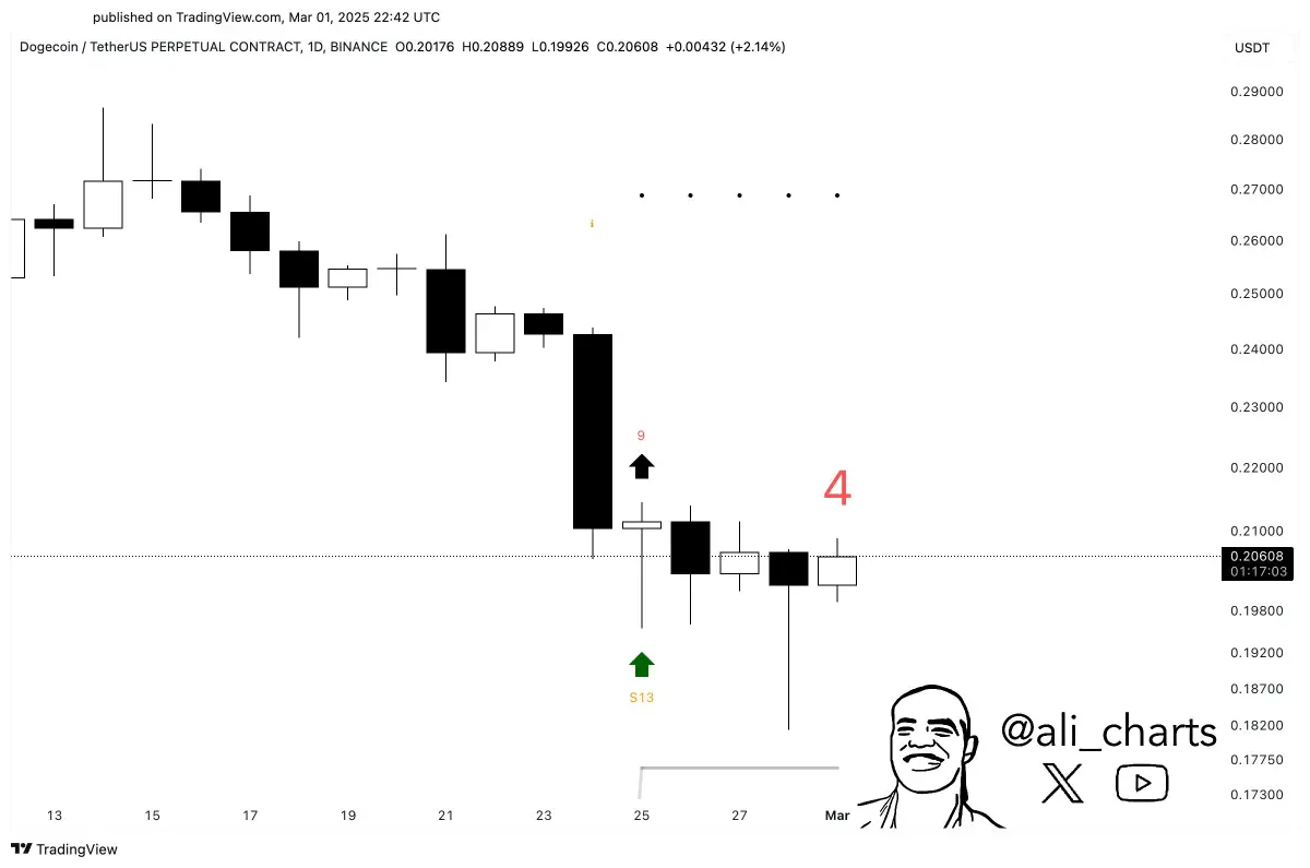 Analyst The TD Sequential Indicator Shows A Buy Signal On The DOGE analyst-the-td-sequential-indicator-shows-a-buy-signal-on-the-doge