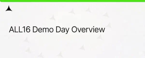  速览 Alliance ALL16 Demo Day 18 个新项目：预测市场和 AI 应用崭露头角 