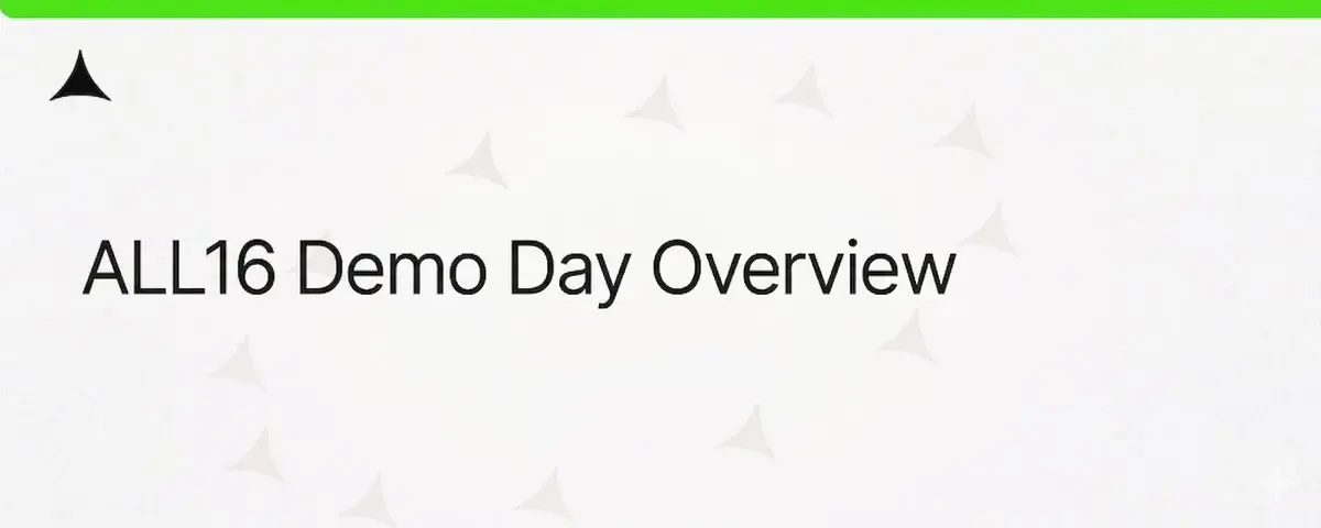 アライアンス ALL16 デモデイ 18 の新プロジェクトを速覧:予測市場と AI アプリケーションが注目を集める