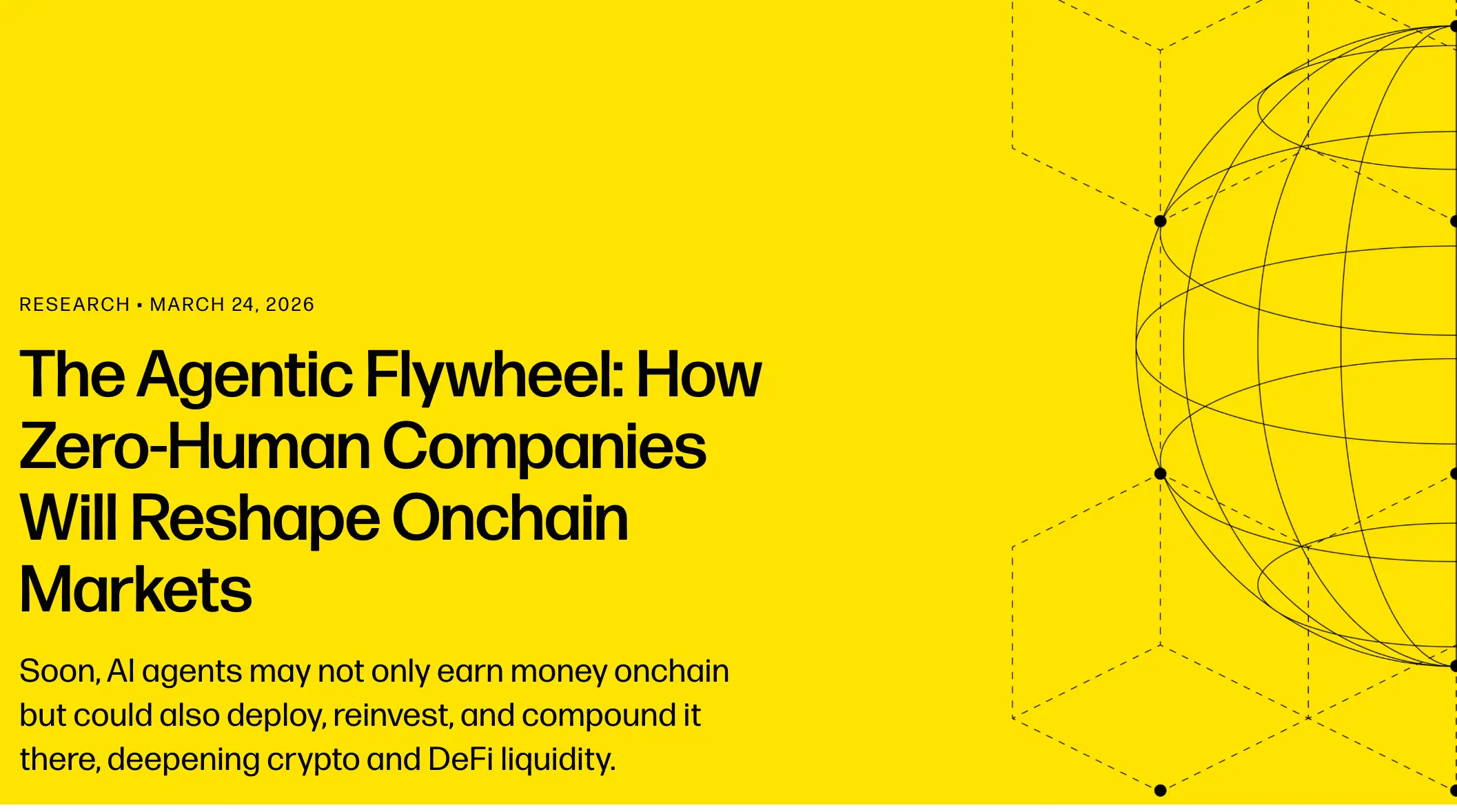 Galaxy Research：AI 代理正催生鏈上新物種，零人類公司如何激活金融飛輪