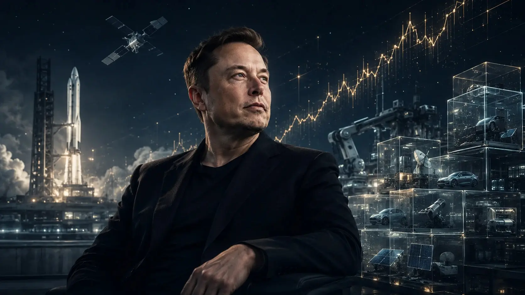 Mask's trillion-dollar back: 85%